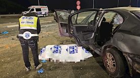 זירת התאונה הקטלנית, צילום: דוברות זק"א